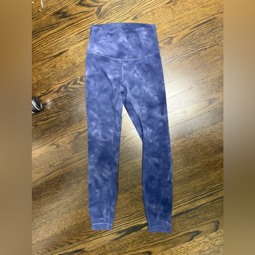 lululemon athletica Blue tie dye Leggings
